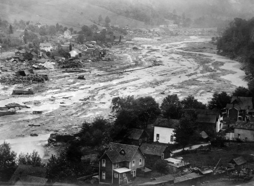 Pennsylvania: Flood, 1911. /Na View Of Austin, Pennsylvania, After The Failure Of The Dam In 1911. Photograph, 1911. Poster Print by Granger Collection - Item # VARGRC0325409