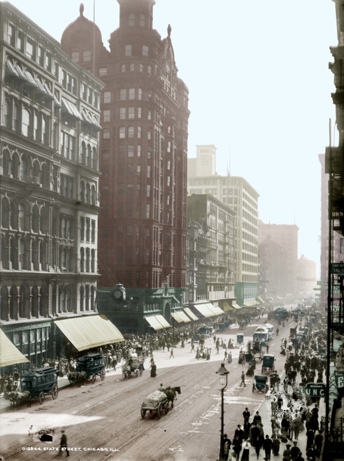 Chicago: State Street, 1905. /Na View Of Marshall Field & Company On State Street In Chicago, Illinois. Photograph, C1905, Digitally Colored By Granger, Nyc -- All Rights Reserved. Poster Print by Granger Collection - Item # VARGRC0216594 Chicago: State Street, 1905. /Na View Of Marshall Field & Company On State Street In Chicago, Illinois. Photograph, C1905, Digitally Colored By Granger, Nyc -- All Rights Reserved. Poster Print by Granger Collection - Item # VARGRC0216594
