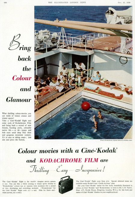 Kodachrome, 1938. /Nadvertisement For Kodachrome Film, Introduced By Kodak In 1935, From An English Newspaper Of 1938. Poster Print by Granger Collection - Item # VARGRC0046637