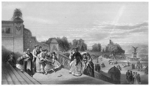 Nyc: Central Park, 1872. /Nline Engraving. Poster Print by Granger Collection - Item # VARGRC0016579