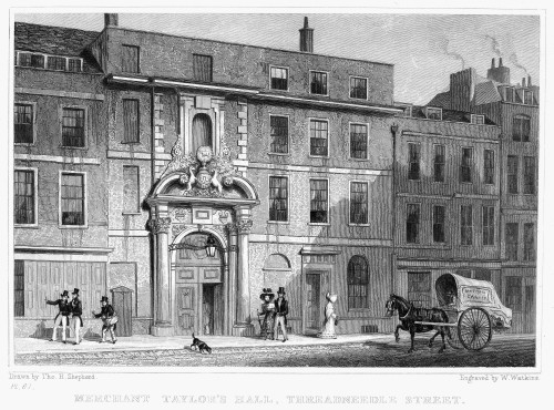 London: Merchant Tailor'S. /Nmerchant Tailor'S Hall, Threadneedle Street, London, England. Line Engraving, C1830. Poster Print by Granger Collection - Item # VARGRC0031753