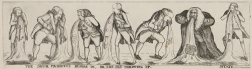 British Cartoon, 1789. /N'The Sour Prospect Before Us, Or The Ins Throwing Up State --.' British Cartoon By William Dent, 1789. Poster Print by Granger Collection - Item # VARGRC0407594