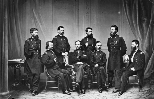 William Tecumseh Sherman /N(1820-1891). American Union Army General. Sherman (Center) With Members Of His Staff During The Civil War. Photograph, C1863. Poster Print by Granger Collection - Item # VARGRC0172026