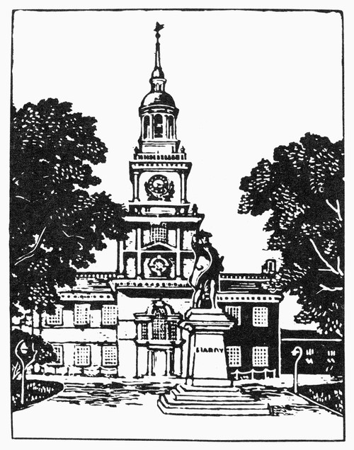 Independence Hall. /Nindependence Hall In Philadelphia, Pennsylvania. Line Drawing. Poster Print by Granger Collection - Item # VARGRC0100528 Independence Hall. /Nindependence Hall In Philadelphia, Pennsylvania. Line Drawing. Poster Print by Granger Collection - Item # VARGRC0100528