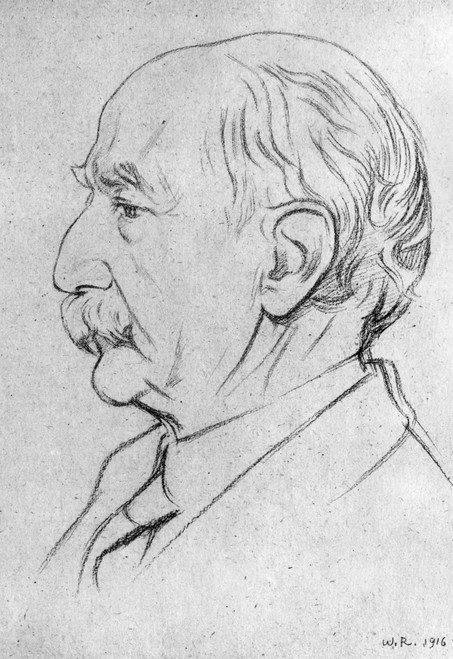Thomas Hardy (1840-1928). /Nenglish Novelist And Poet. Drawing By William Rothenstein, 1916. Poster Print by Granger Collection