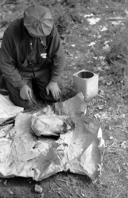 Minnesota: Hobo, 1939. /Na Man In Hobo Jungle Killing A Turtle To Make Soup In Minneapolis, Minnesota. Photograph By John Vachon, September 1939. Poster Print by Granger Collection - Item # VARGRC0409508