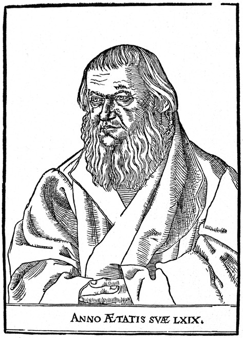 Johannes Sch_ner /N(1477-1547). German Astonomer And Geographer. Woodcut, 16Th Century. Poster Print by Granger Collection - Item # VARGRC0071025