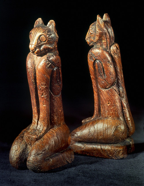 Native American Carvings. /Nsoutheastern Native American (Calusa) Carved Wooden Cat Figures, C1450, Excavated At Key Marco, Florida. Poster Print by Granger Collection - Item # VARGRC0022797 Native American Carvings. /Nsoutheastern Native American (Calusa) Carved Wooden Cat Figures, C1450, Excavated At Key Marco, Florida. Poster Print by Granger Collection - Item # VARGRC0022797
