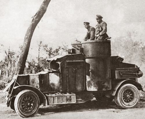 World War I: Armored Car. /Na British Armored Car On A Reconnaissance Mission During World War I. Photograph, 1914-1918. Poster Print by Granger Collection - Item # VARGRC0407937
