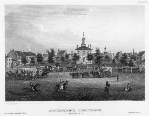 Missouri: Courthouse, C1853. /Nindependence Courthouse In Independence, Missouri. Engraving, C1853. Poster Print by Granger Collection - Item # VARGRC0183859