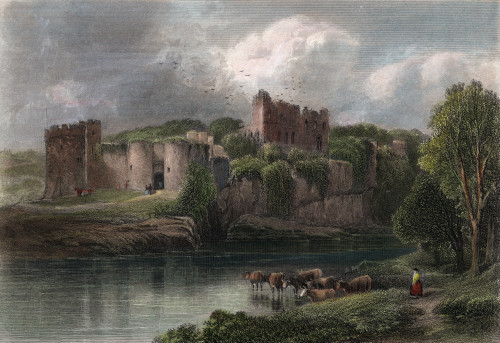 Castle: Wales, 19Th Century. /Nchepstow Castle, Wales: Steel Engraving, 19Th Century. Poster Print by Granger Collection - Item # VARGRC0045907