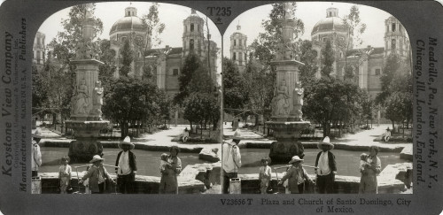 Mexico City, C1920. /N'Plaza And Church Of Santo Domingo, City Of Mexico.' Stereograph, C1920. Poster Print by Granger Collection - Item # VARGRC0324862