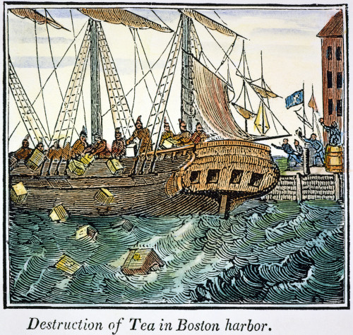 The Boston Tea Party, 1773. /N16 December 1773. American Engraving ...