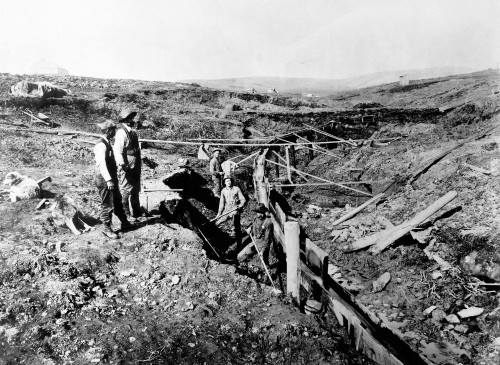Alaska: Gold Miners, C1897. /Nprospectors At Daniel'S Creek, Near Bluff City, Alaska, C1897. Poster Print by Granger Collection - Item # VARGRC0015273