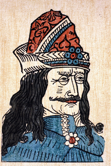 Vlad Iii (1431-1477). /Nknown As Vlad The Impaler. Prince Of Wallachia. German Woodcut, 15Th Century. Poster Print by Granger Collection - Item # VARGRC0023729