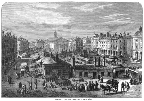 Covent Garden, 1820. /Ncovent Garden Market, London, England, About 1820. Line Engraving, 19Th Century. Poster Print by Granger Collection - Item # VARGRC0045096