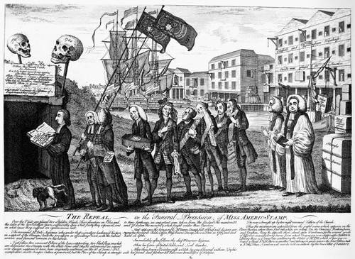 Stamp Act: Repeal, 1766. /Nthe Repeal Of The Stamp Act. English Cartoon Engraving, 1766. Poster Print by Granger Collection - Item # VARGRC0075359