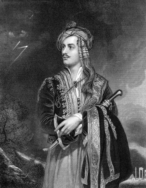 George Gordon Byron /N(1788-1824). 6Th Baron Byron. English Poet. Steel Engraving, English, 19Th Century, After The Painting By Thomas Philipps. Poster Print by Granger Collection - Item # VARGRC0058888