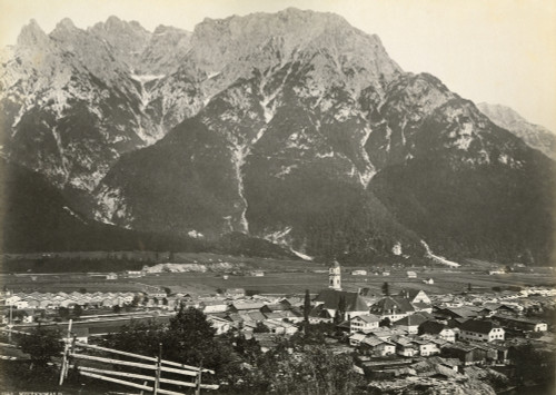 Germany: Mittenwald. /Nthe Karwendel Mountains In Mittenwald, Germany. Photograph, C1900. Poster Print by Granger Collection - Item # VARGRC0350800