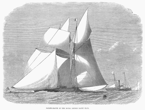 England: Yacht Race, 1868. /Nsailing Match Of The Royal London Yacht Club. Wood Engraving, 1868. Poster Print by Granger Collection - Item # VARGRC0098082 England: Yacht Race, 1868. /Nsailing Match Of The Royal London Yacht Club. Wood Engraving, 1868. Poster Print by Granger Collection - Item # VARGRC0098082