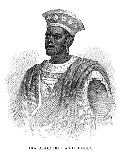 Ira Aldridge (1807-1867). /Namerican Actor. Aldridge In The Title Role Of William Shakespeare'S 'Othello.' Engraving, 1858. Poster Print by Granger Collection - Item # VARGRC0620038
