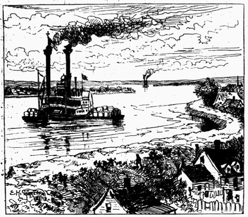 Twain: Mississippi, 1883. /Nillustration From The First Edition Of Mark Twain'S 'Life On The Mississippi,' 1883. Poster Print by Granger Collection - Item # VARGRC0109456