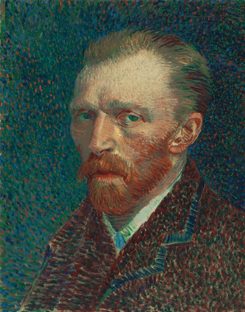Van Gogh: Self Portrait. /Noil On Canvas, Vincent Van Gogh, 1887. Poster Print by Granger Collection - Item # VARGRC0433658 Van Gogh: Self Portrait. /Noil On Canvas, Vincent Van Gogh, 1887. Poster Print by Granger Collection - Item # VARGRC0433658