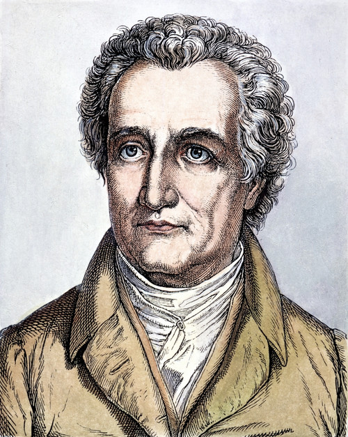 Johann Goethe (1749-1832). /Njohann Wolfgang Von Goethe. German Poet And Man Of Letters. Wood Engraving, 19Th Century. Poster Print by Granger Collection - Item # VARGRC0046504