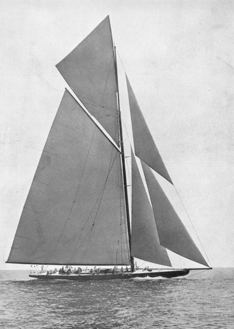 America'S Cup, 1901. /Nthe American Winner, 'Columbia,' At The Start Of The  Eleventh International Race For The America'S Cup In October, 1901. Poster