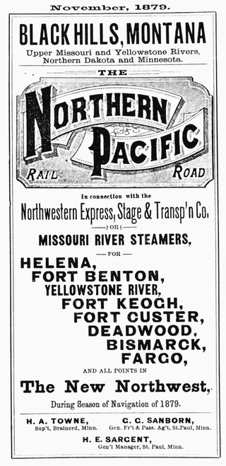 Railroad Poster, 1879. /Nnorthern Pacific Railroad Poster, 1879. Poster Print by Granger Collection - Item # VARGRC0099434