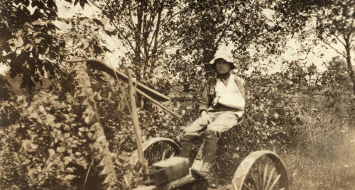 Mowing Accident, 1915. /Na Twelve-Year Old Boy Driving The Mowing Machine Which Cut Off His Hand On A Farm In Rural America. Photograph By Lewis Hine, August 1915. Poster Print by Granger Collection - Item # VARGRC0131588