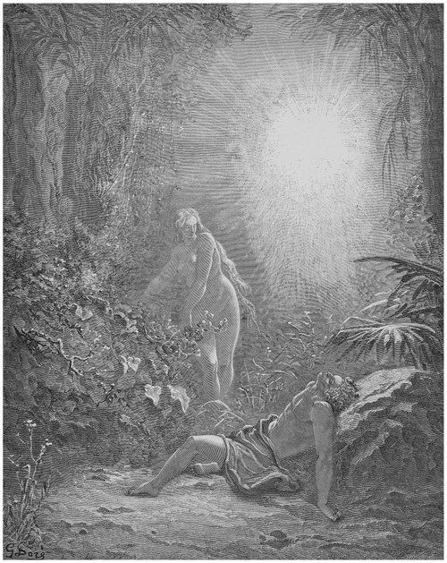 Formation Of Eve. /N(Genesis 2:23) Wood Engraving After Gustave Dor_. Poster Print by Granger Collection - Item # VARGRC0014219