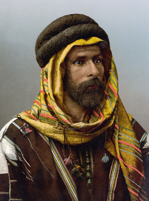 Syria: Bedouin, C1895. /Na Bedouin Chief From Syria. Photochrome, C1895. Poster Print by Granger Collection - Item # VARGRC0169871