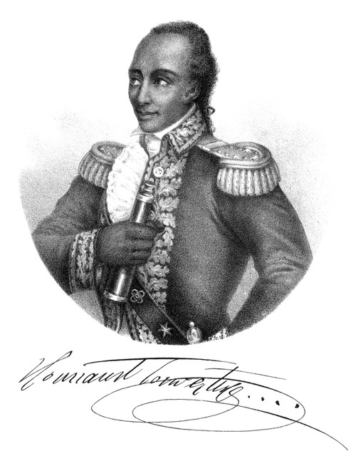 Toussaint L'Ouverture. /Npierre Dominique Toussaint L'Ouverture (C1743-1803). Haitian General And Liberator. Lithograph, French, 1877. Poster Print by Granger Collection - Item # VARGRC0015704