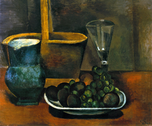 Derain: Still Life, 1911. /Nstill Life With Basket, Jug, And Fruit. Oil On Canvas By Andr_ Derain, 1911. Poster Print by Granger Collection - Item # VARGRC0104959