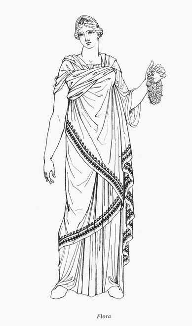 Flora/Chloris. /Nengraving After An Antique Greek Vase Painting. Poster Print by Granger Collection - Item # VARGRC0057190