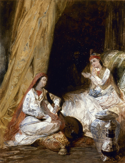 Arabian Nights. /Nwatercolor By Richard Parkes Bonington, 1825. Poster Print by Granger Collection