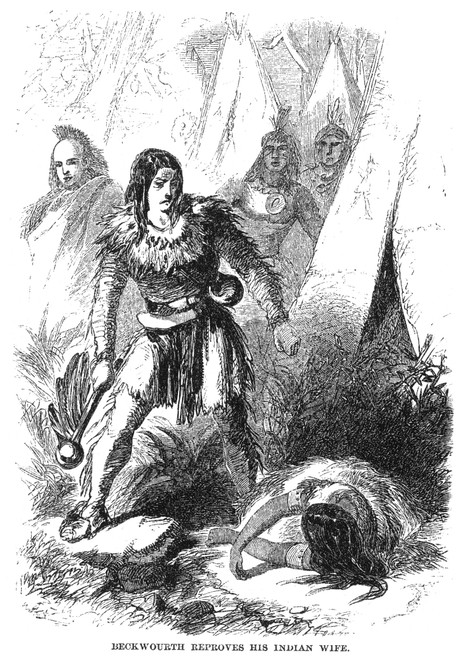 James P. Beckwourth /N(1798-1867). American Frontiersman. Beckwourth After Killing His Wife For Disobeying Him: Wood Engraving, 19Th Century. Poster Print by Granger Collection - Item # VARGRC0066346