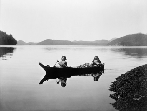 Clayoquot Canoe, C1910. /Ntwo Clayoquot Native Americans Paddling In A Canoe On The Clayquot Sound In British Columbia. Photograph By Edward S. Curtis, C1910. Poster Print by Granger Collection - Item # VARGRC0125798
