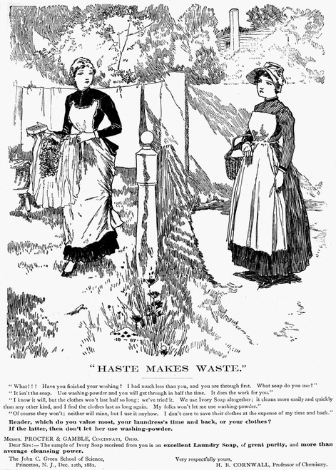 Ivory Soap Ad, 1887. /Namerican Advertisement, 1887. Poster Print by Granger Collection - Item # VARGRC0048623