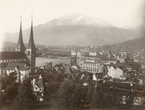 Switzerland: Lucerne. /Na View Of Lucerne, Switzerland. Photograph By Giorgio Sommer, C1870. Poster Print by Granger Collection - Item # VARGRC0351424