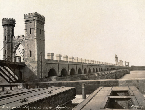 Egypt: Cairo. /Na Toll Bridge On The Nile River, Cairo, Egypt. Photograph, Mid Or Late 19Th Century. Poster Print by Granger Collection - Item # VARGRC0120757