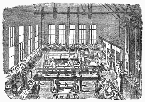 Jewelry Factory, C1880. /Ninterior Of An American Jewelry Factory. Line Engraving, 19Th Century. Poster Print by Granger Collection - Item # VARGRC0095782