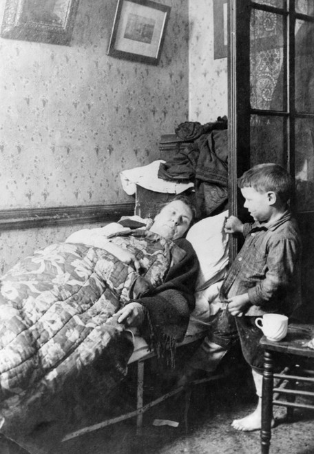 Lower East Side, C1890./Na Tenement Mother And Child. Photograph By Jacob Riis, C1890. Poster Print by Granger Collection - Item # VARGRC0004503