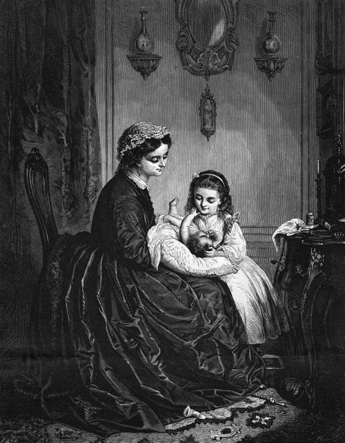 Family, 19Th Century. /N'The Little Brother.' Engraving, American, Mid Or Late 19Th Century. Poster Print by Granger Collection - Item # VARGRC0370793