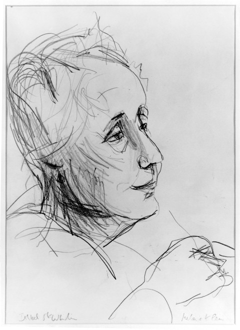 Melanie Klein (1882-1960). /Nbritish Psychoanalyst. Pencil Drawing By Isabel Mcwhirter. Poster Print by Granger Collection - Item # VARGRC0059954