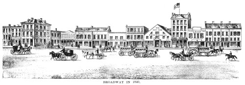 New York: Broadway, 1840. /Na View Of Broadway In Lower Manhattan. Lithograph, 1840. Poster Print by Granger Collection - Item # VARGRC0051907