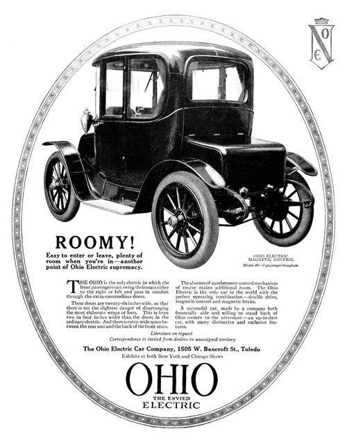 Automobile Ad, 1914. /Nadvertisement For The Ohio Electric Automobile, 1914. Poster Print by Granger Collection - Item # VARGRC0081047