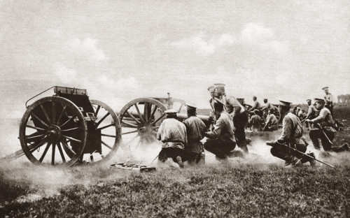 Wwi: Russian Battery. /Nrussian Officers Directing The Fire Of Their Field Battery During A World War I Battle In Prussia. Photograph, C1915. Poster Print by Granger Collection - Item # VARGRC0408027 Wwi: Russian Battery. /Nrussian Officers Directing The Fire Of Their Field Battery During A World War I Battle In Prussia. Photograph, C1915. Poster Print by Granger Collection - Item # VARGRC0408027