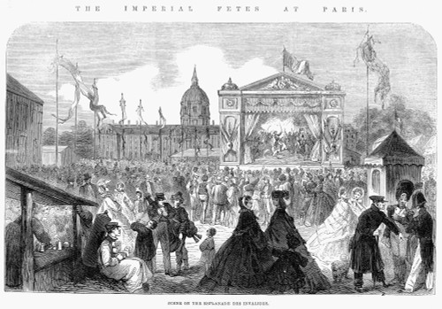Paris: Invalides, 1861. /Nan Imperial F�Te At The Esplanade Des Invalides In Paris, France. Wood Engraving From An English Newspaper Of 1861. Poster Print by Granger Collection - Item # VARGRC0001987